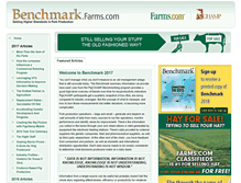 Tablet Screenshot of benchmark.farms.com